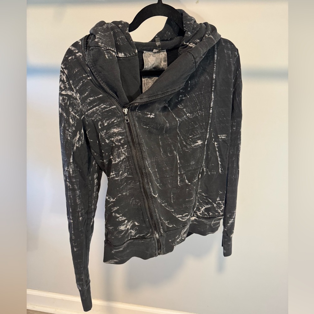 Young Fabulous & Broke Black Hoodie Size Medium Zip Up